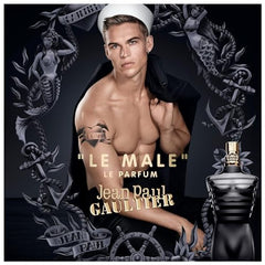 Jean Paul Gaultier Le Male Le Parfum vanilla note close-up highlights warmth