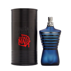 Jean Paul Gaultier Ultra Male Intense bottle closeup ideal for bold evening wear