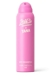 Jeff's Barbershop x Tana Dry Shampoo bottle for quick refresh and oil absorption.