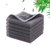 JEFFSUN Wash Cloths pack6 setup for everyday cleansing and makeup removal.