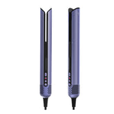 Jellyfish air-straightener with U-slot in action, demonstrating zero-touch, damage-free styling.