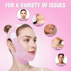 JenChrysm chin strap 3d-design enhances sleep-time jawline lift
