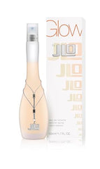 Jennifer Lopez Glow EDT packaging shown, sleek design ideal for gifting or travel.
