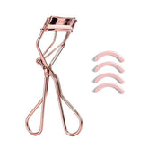 Jenny Patinkin Big Reveal eyelash curler front view with rose-gold finish for precise curling.