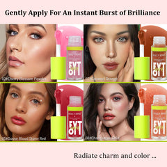 jeosisy lip oil pack color-range shows diverse shades for everyday looks.