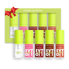 jeosisy Lip Oil Pack gift box displays 5 glossy oils for daily hydration.