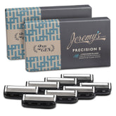 Jeremy's Razors Precision 5 refills closeup for precise edges and smooth shave