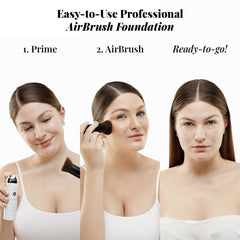 Jerome Alexander AirFinish Setting Spray locks makeup for long wear.