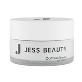 JESS BEAUTY Coffee Break Eye Cream tube closeup with lightweight formula for delicate eye skin.