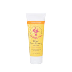 Jessicurl Deep Conditioning Treatment Citrus Lavender bottle close-up for frizz control and defined curls.
