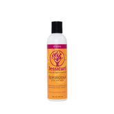 Jessicurl Spiralicious Gel bottle with defined curls and frizz control.
