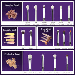 Jessup eyeshadow blending brush for seamless gradient transitions.