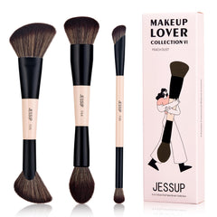 Jessup face brush set foundation-dome for seamless liquid application and natural finish.