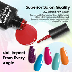 JEWHITENY base coat and top coat set for lasting shine