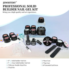 JEWHITENY builder gel tubes in a kit for quick extensions and sculpting