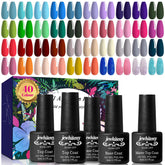JEWHITENY gel nail polish kit packaging with vibrant color collection for home salon use