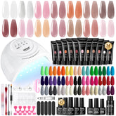 JEWHITENY 14-color poly gel kit swatches for versatile nail art options