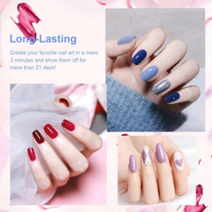 JEWHITENY smooth brush aids precise nail application.