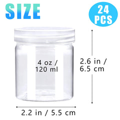 Jgalnim wide-mouth clear jar for cosmetics with easy visibility and access.