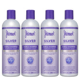 Jhirmack Silver Brightening Purple Shampoo 4-pack front view for easy color maintenance
