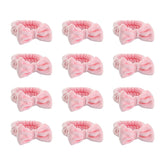 JHJEWH spa headbands in pink bulk keep hair away during makeup and skincare