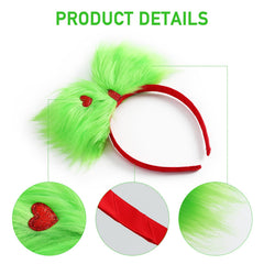 JiaDuo headband on model demonstrates versatile Christmas and Halloween styling.