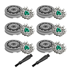 JIANCENGYU SH60 replacement heads 6-pack for Philips 6000 series enable quick replacement.