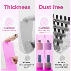 JIASHENG 48-bottle case side divider highlights adjustable space for customization