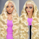 JIEDAOKOU 613 lace front wig 13x6 with natural hairline for daily wear.