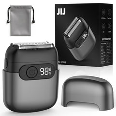 JIJ foil shaver mini electric razor with three blades for fast, close daily grooming.