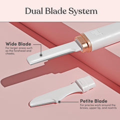 Jill Dermaplane refills wide blades close-up for cheeks and forehead exfoliation