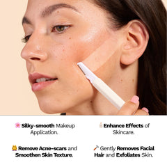 JILL Dermaplane razor close-up for smooth at-home exfoliation