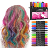 Jim&Gloria dustless hair chalk 12-color pack for easy color customization.