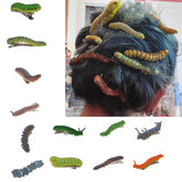 JINBUYAO caterpillar hair clip yellow adds playful Halloween flair.