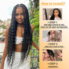 Jinhui micro braiding braids 18inch 2pcs ideal for knotless or box braids.