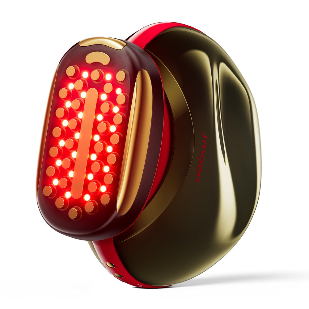 JMOON M30U red-light therapy for facial rejuvenation.