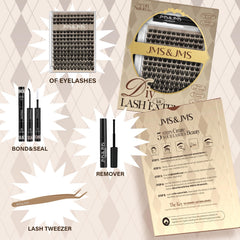 JMS&JMS handmade eyelash extension fibers feel lightweight and soft on eyes.
