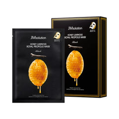 JMsolution Honey Royal Propolis Ampoule Mask pack shot highlighting rich moisturizing formula