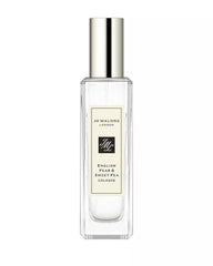 Jo Malone English Pear & Seet Pea Cologne bottle swirl captures fresh pear notes for everyday elegance.