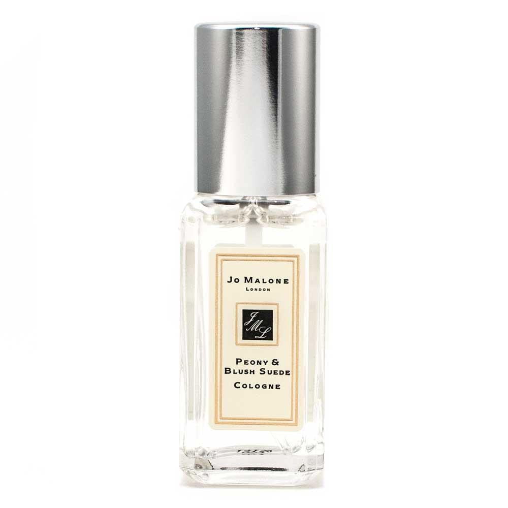 Jo Malone London Peony & Blush Suede bottle highlights luxurious floral scent for everyday wear.