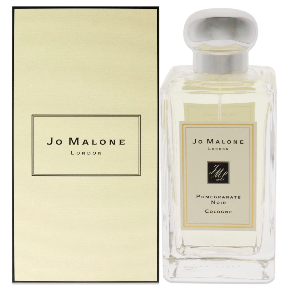 Jo Malone Pomegranate Noir bottle closeup, luxurious fragrance ideal for evening wear