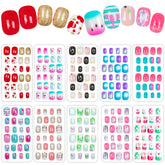 JOAOYO kids nails in gradient pattern for quick color pops and playful style.