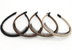 JOBAND plastic headband worn on model to illustrate comfortable all-day wear.
