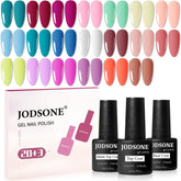 JODSONE 23-piece gel polish kit with vibrant colors for at-home manicures
