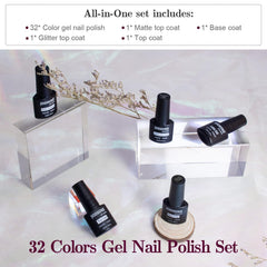 JODSONE 32-color glitter range offers vibrant hues with sparkling finishes.