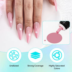 JODSONE 32 colors swatches illustrate smooth texture for even application.