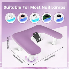 JODSONE anti-slip base stabilizes the manicure setup.