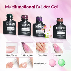 JODSONE clear gel bottle provides a solid base for layering.