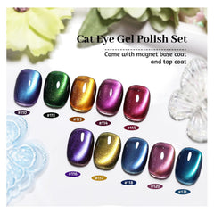 JODSONE cat-eye gel polish green swatch with depth and shimmer