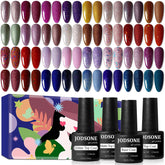 JODSONE gel nail polish collection shows 36 bottles for diverse, salon-worthy color choices.